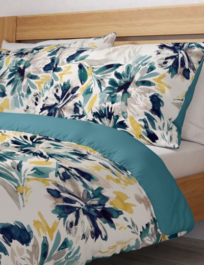 Pure Cotton Watercolour Floral Bedding Set